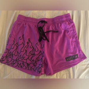 MUAY THAI FLAME SHORTS (MID THIGH CUT)